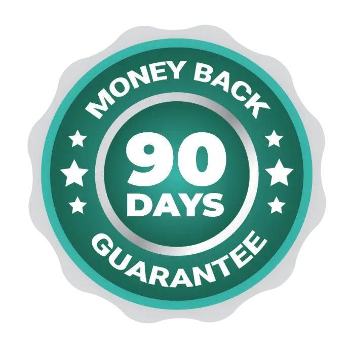 GlucoTonic 90-Day Money Back Guarantee Badge